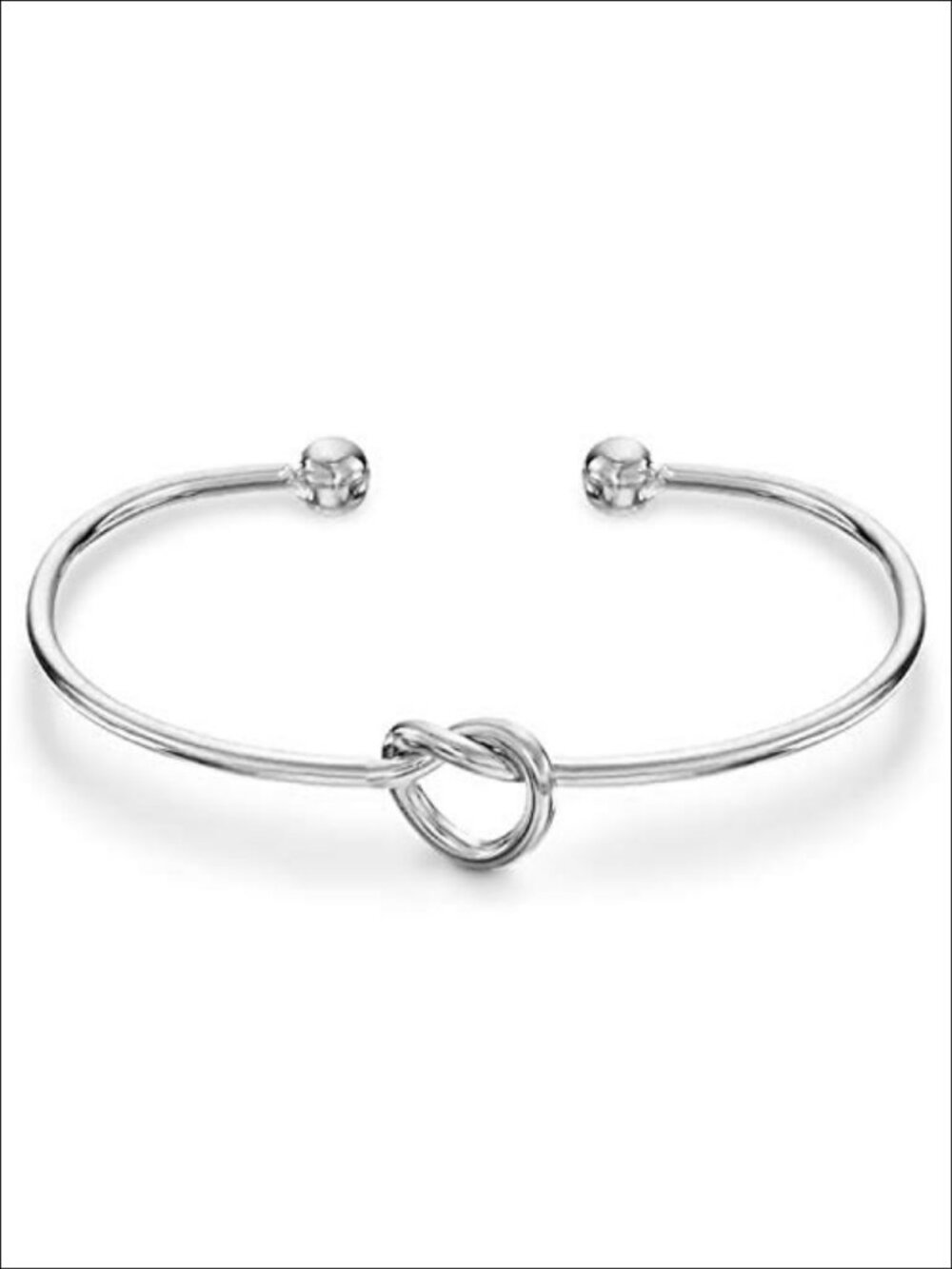 14K Gold Plated Love Knot Infinity Bangle Bracelet Adjustable Gift